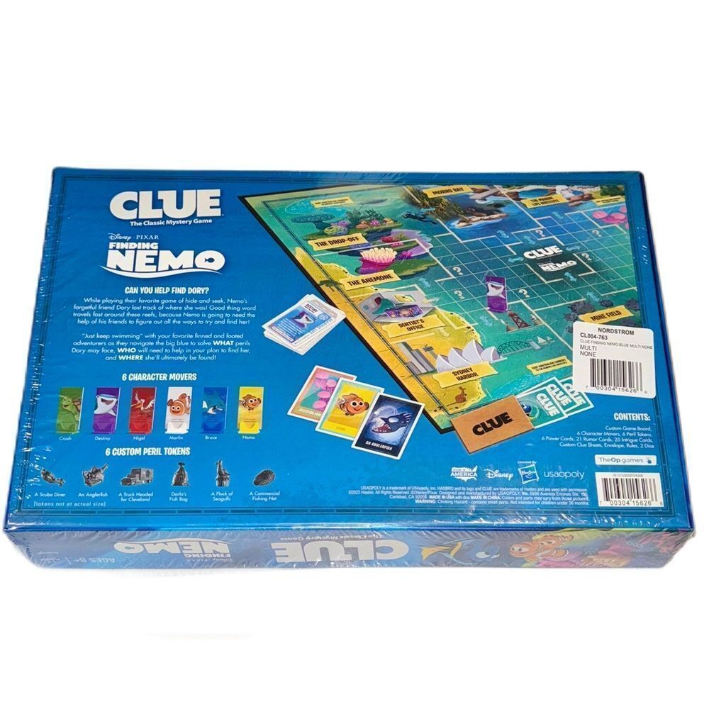**SOLD** CLUE Board Game Finding Nemo Ltd Edition Disney Pixar Mystery Game - Picture 10 of 14